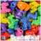 BeadTin Circus Opaque Mix Safari Animal Plastic Pony Beads (2oz)